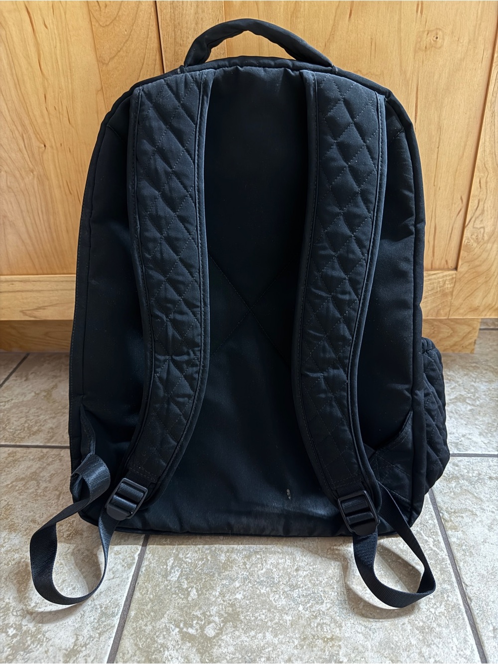 Vera Bradley Quilted Black Backpack - Picture 2 of 9